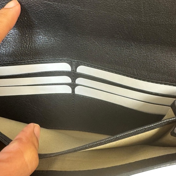 Chloe Black Leather Clutch Elise Continental Wallet EUC - Picture 8 of 13